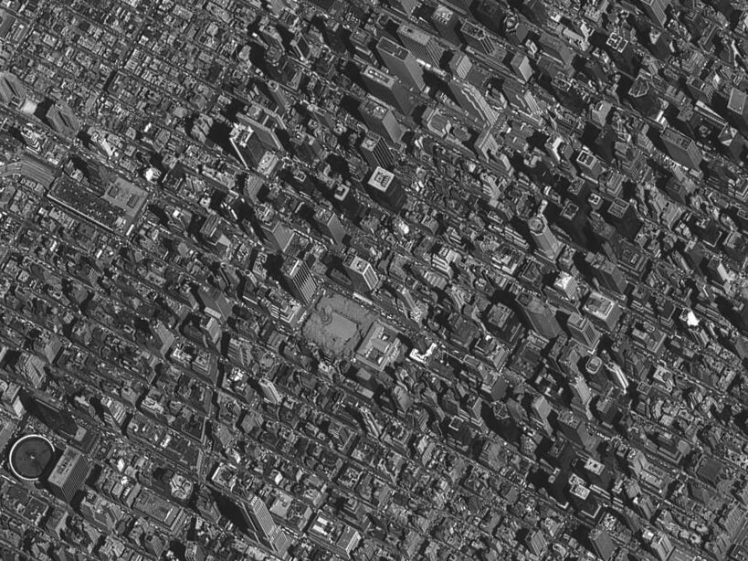 EROS-A卫星拍摄的纽约城卫星图
