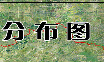 基于卫星图制作着的矿区分布图
