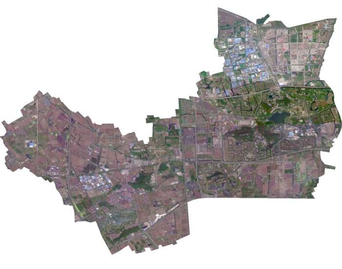 上海松江区0.5米分辨率卫星影像图