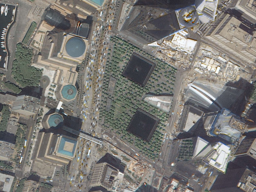 Kompsat-3A卫星影像高清样片 韩国阿里郎3A号卫星拍摄的首尔卫星图