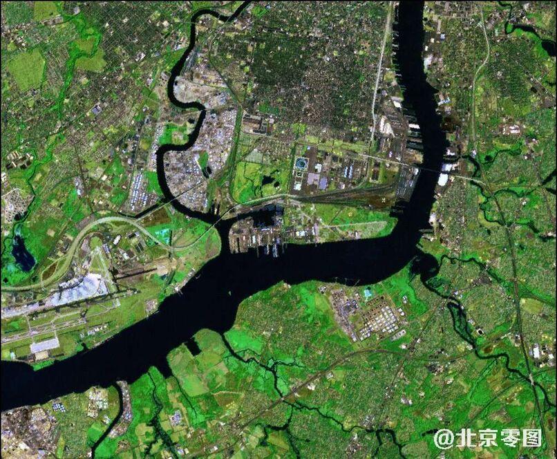 遥感卫星拍摄的15米分辨率卫星影像图