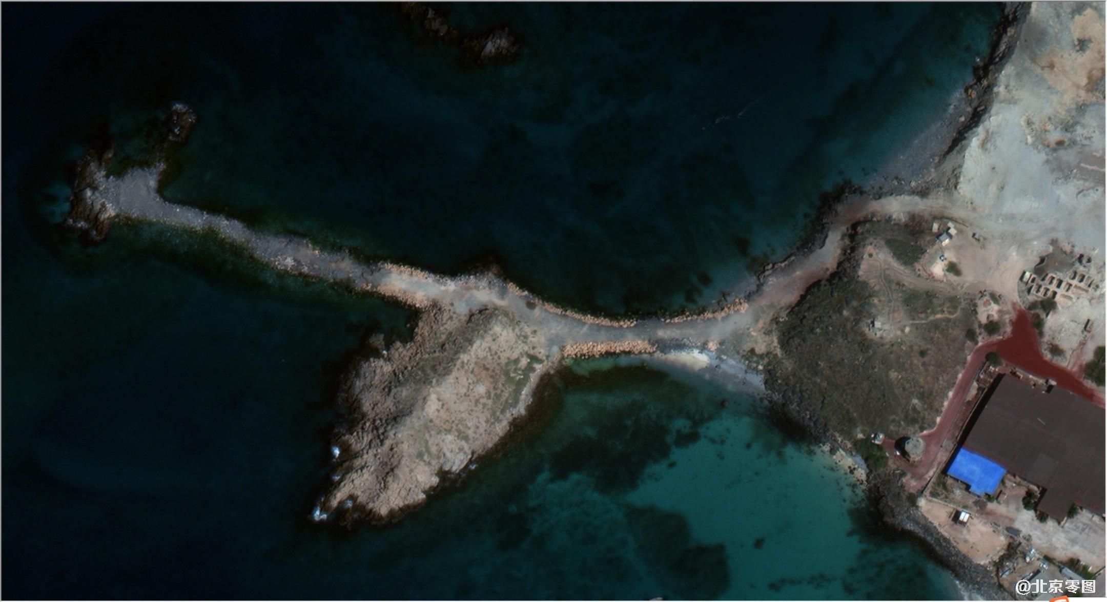 worldview3卫星影像图-阿布穆萨岛填海