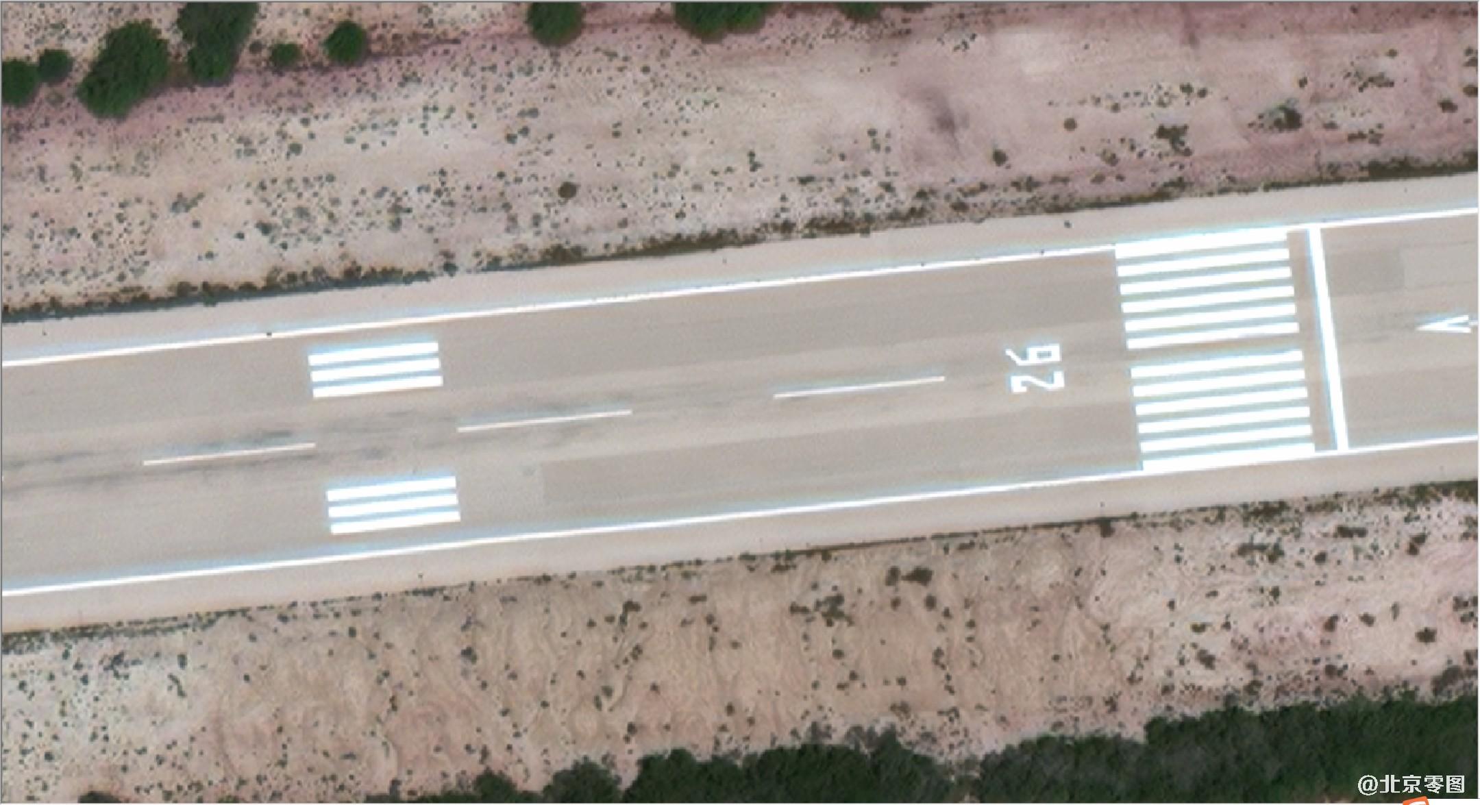 worldview3卫星影像图-阿布穆萨岛机场跑道
