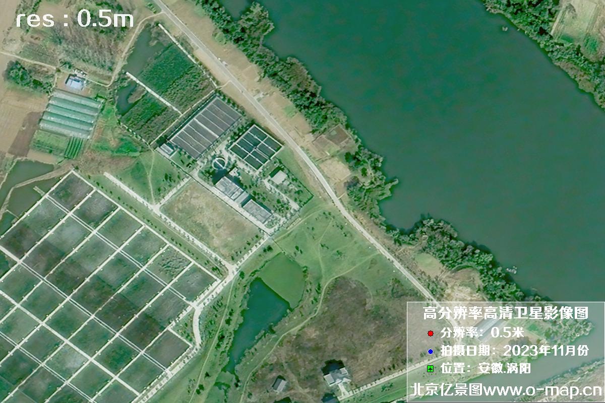 安徽省亳州市涡阳县道源国家湿地公园2023年11月份卫星图