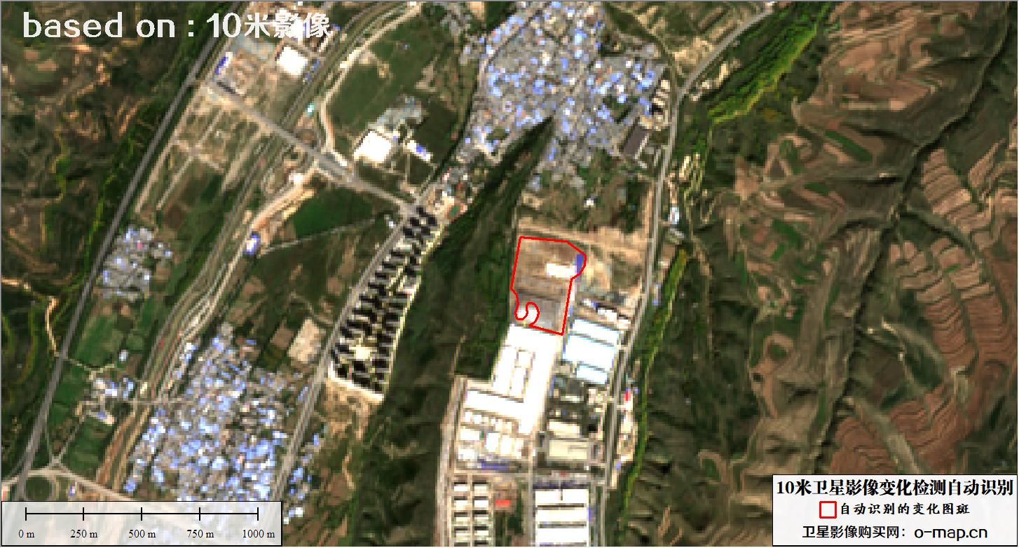 基于10米卫星影像图自动识别的土地利用变化检测