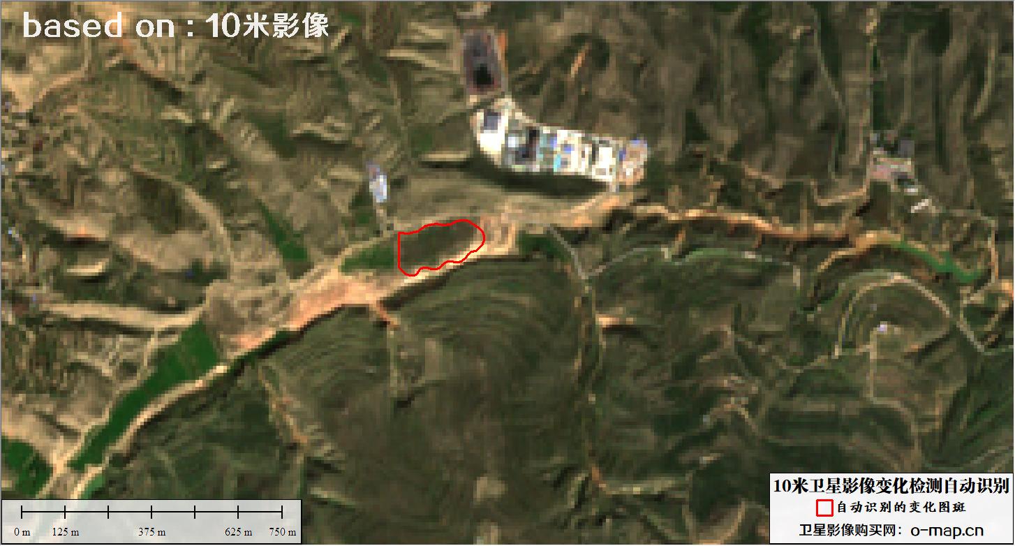 基于10米卫星影像图自动识别的土地利用变化检测