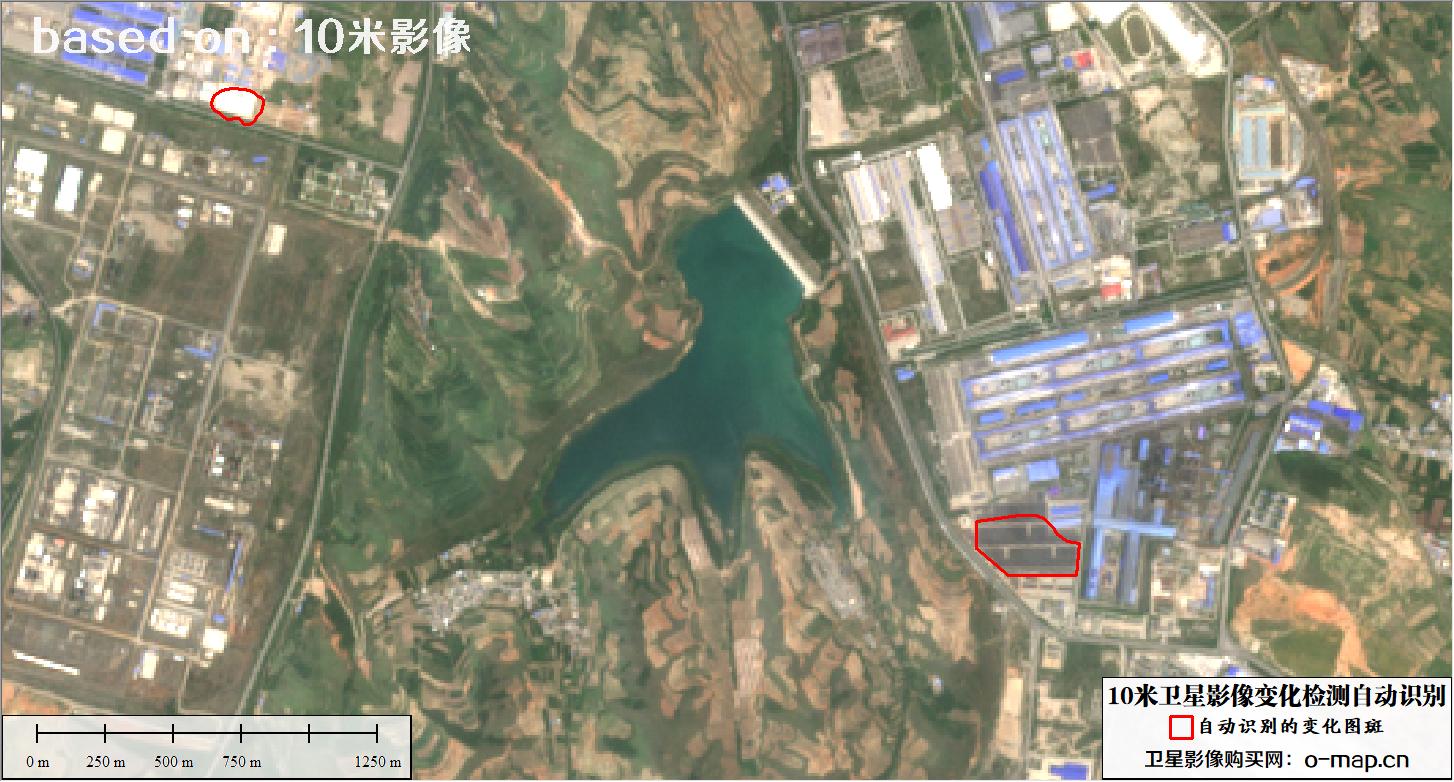 基于10米卫星影像图自动识别的土地利用变化检测