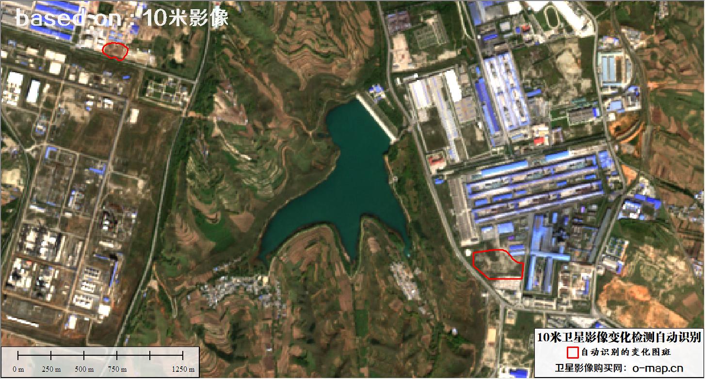 基于10米卫星影像图自动识别的土地利用变化检测