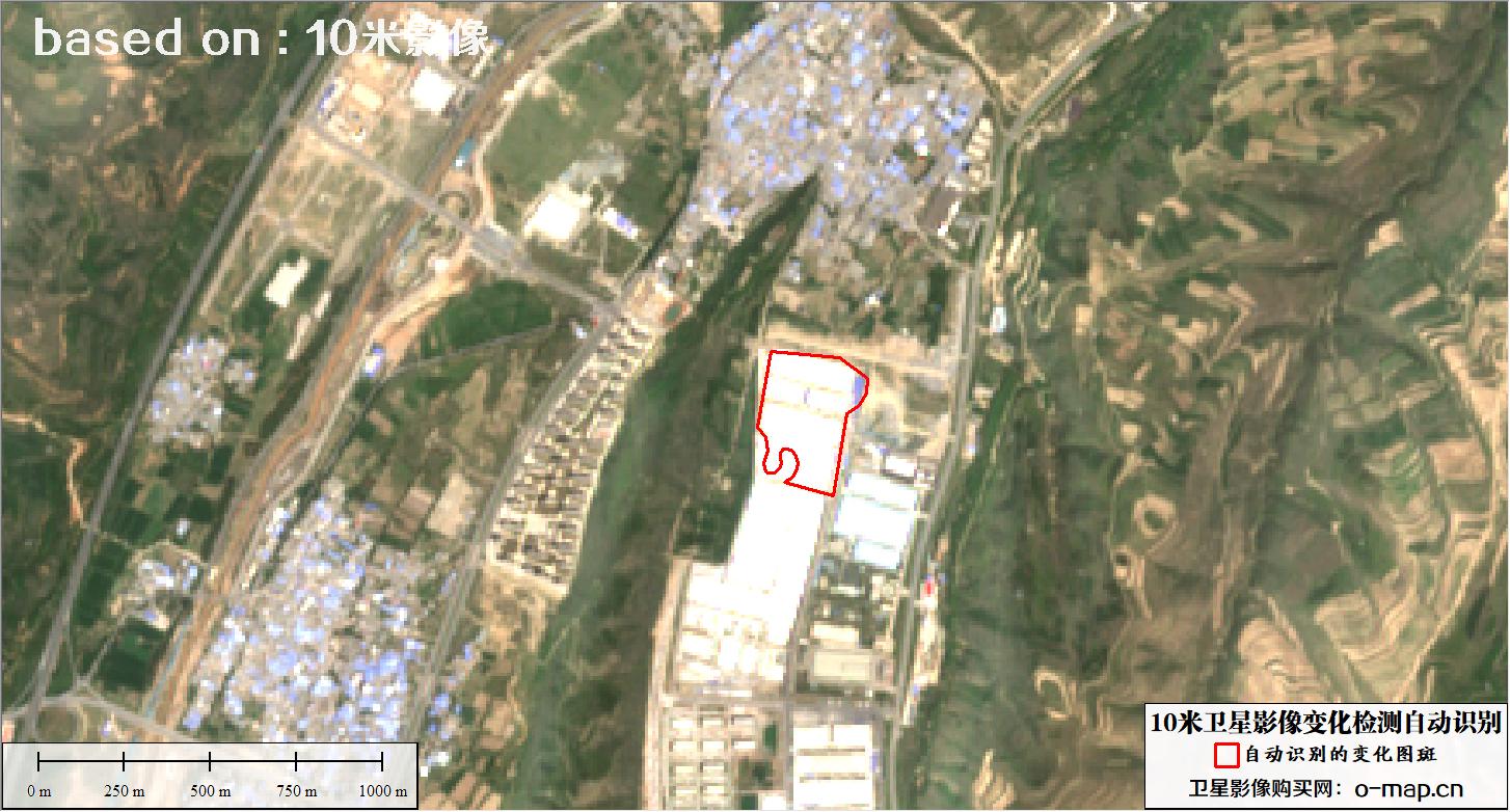 基于10米卫星影像图自动识别的土地利用变化检测
