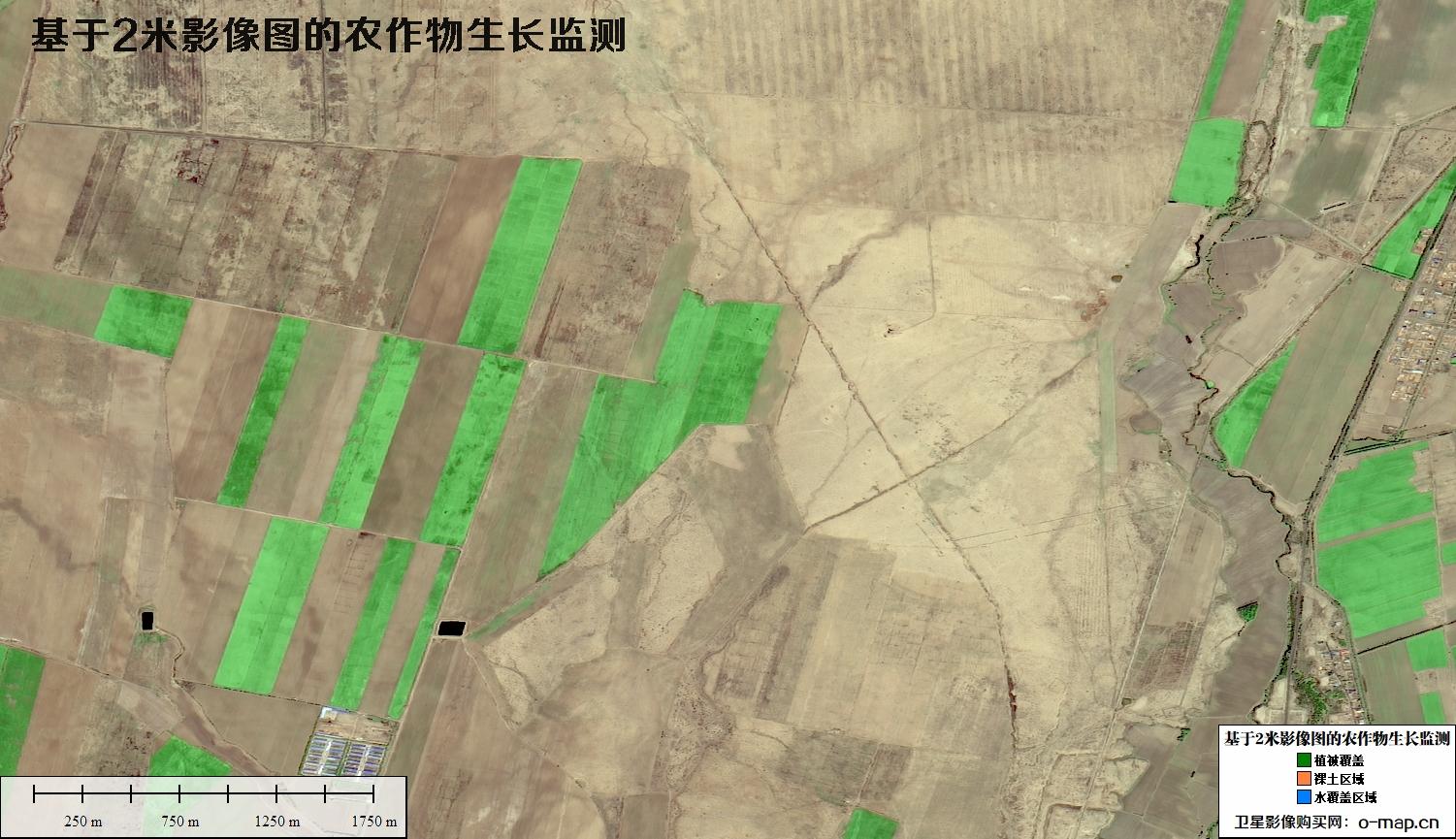 基于2米卫星影像图的农作物生长监测