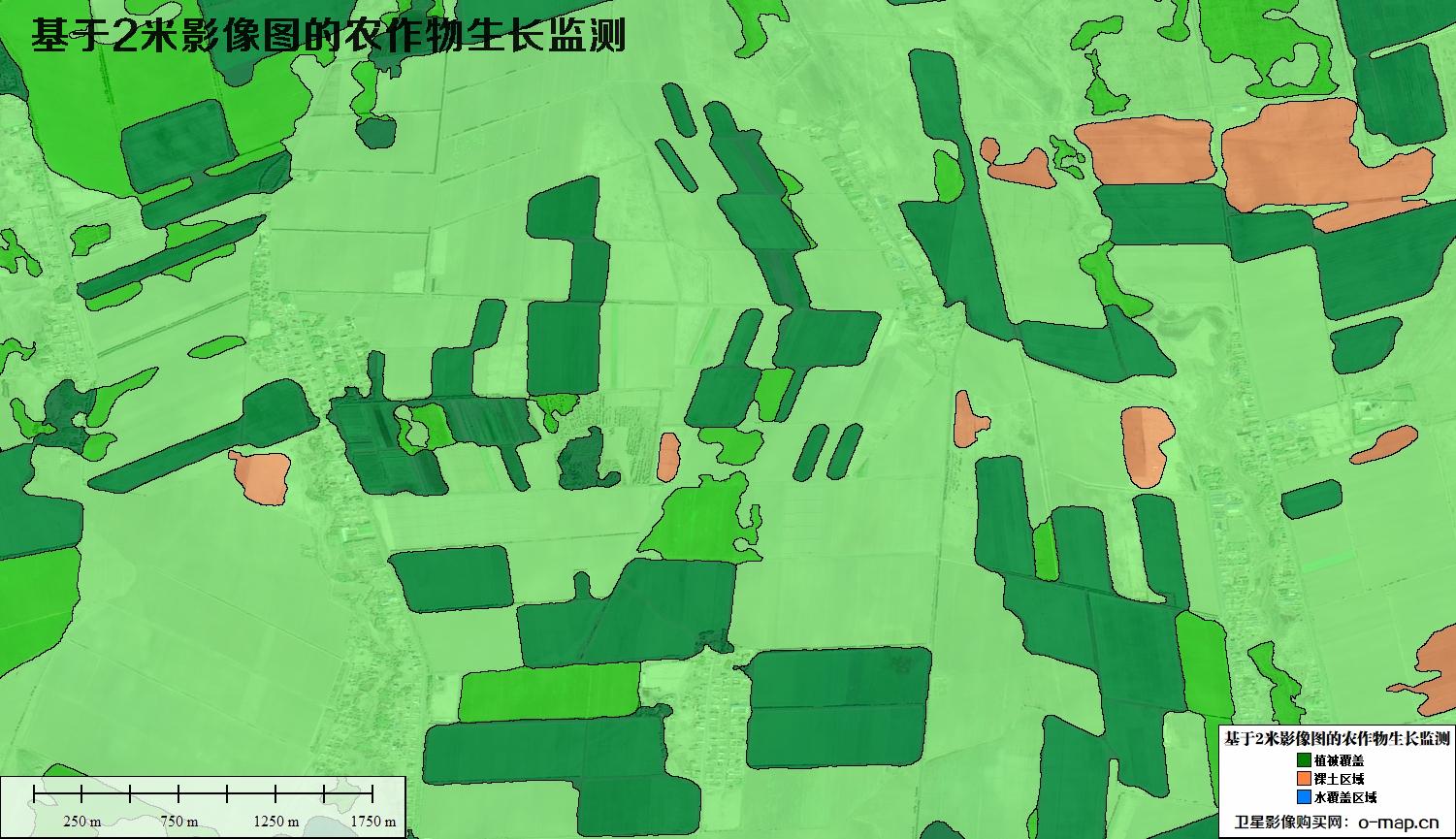 基于2米卫星影像图的农作物生长监测