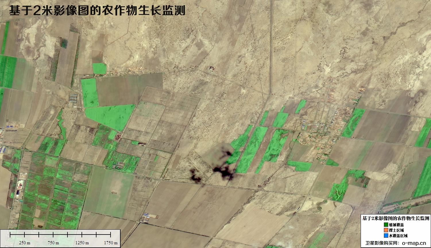 基于2米卫星影像图的农作物生长监测