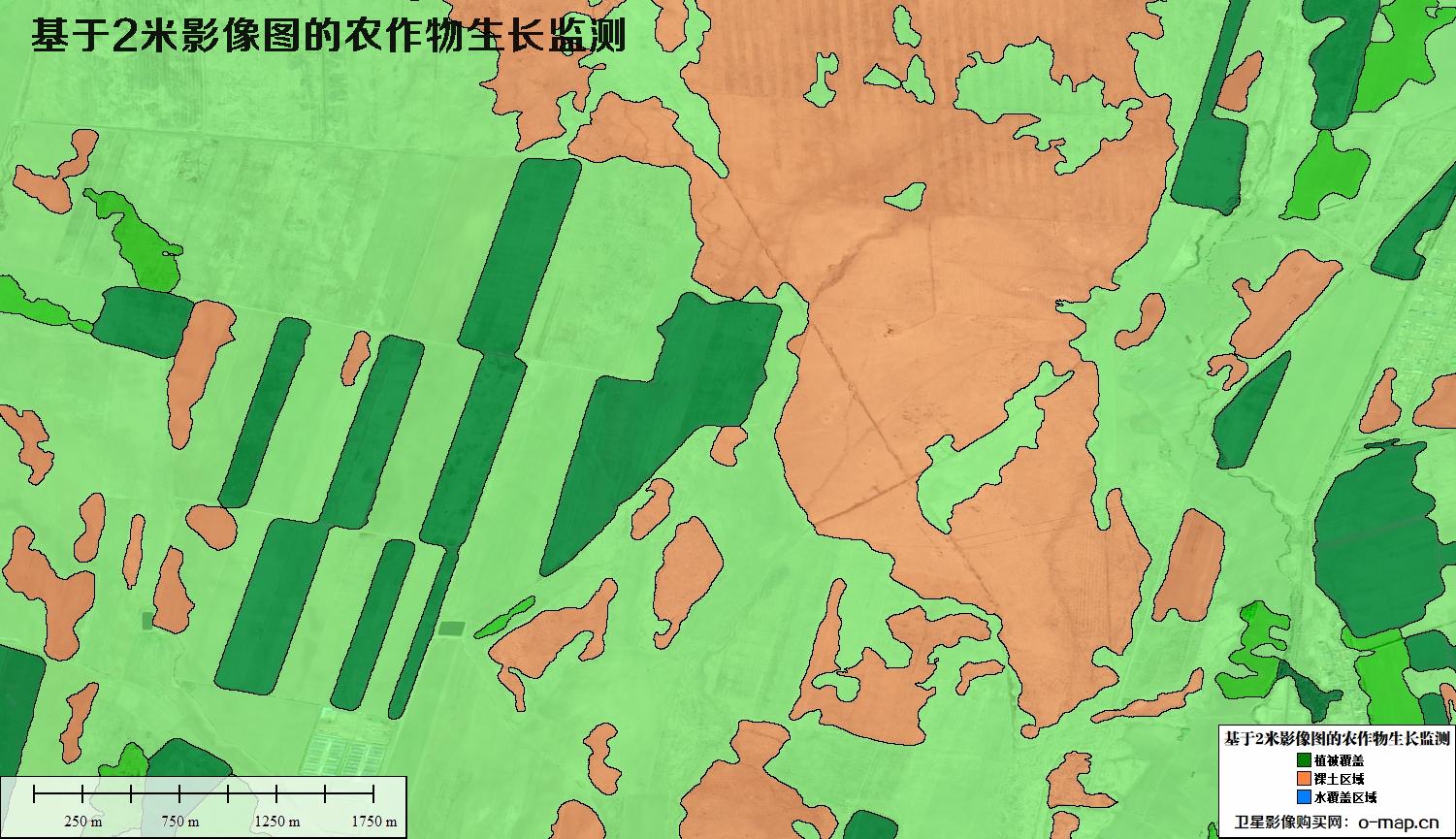 基于2米卫星影像图的农作物生长监测