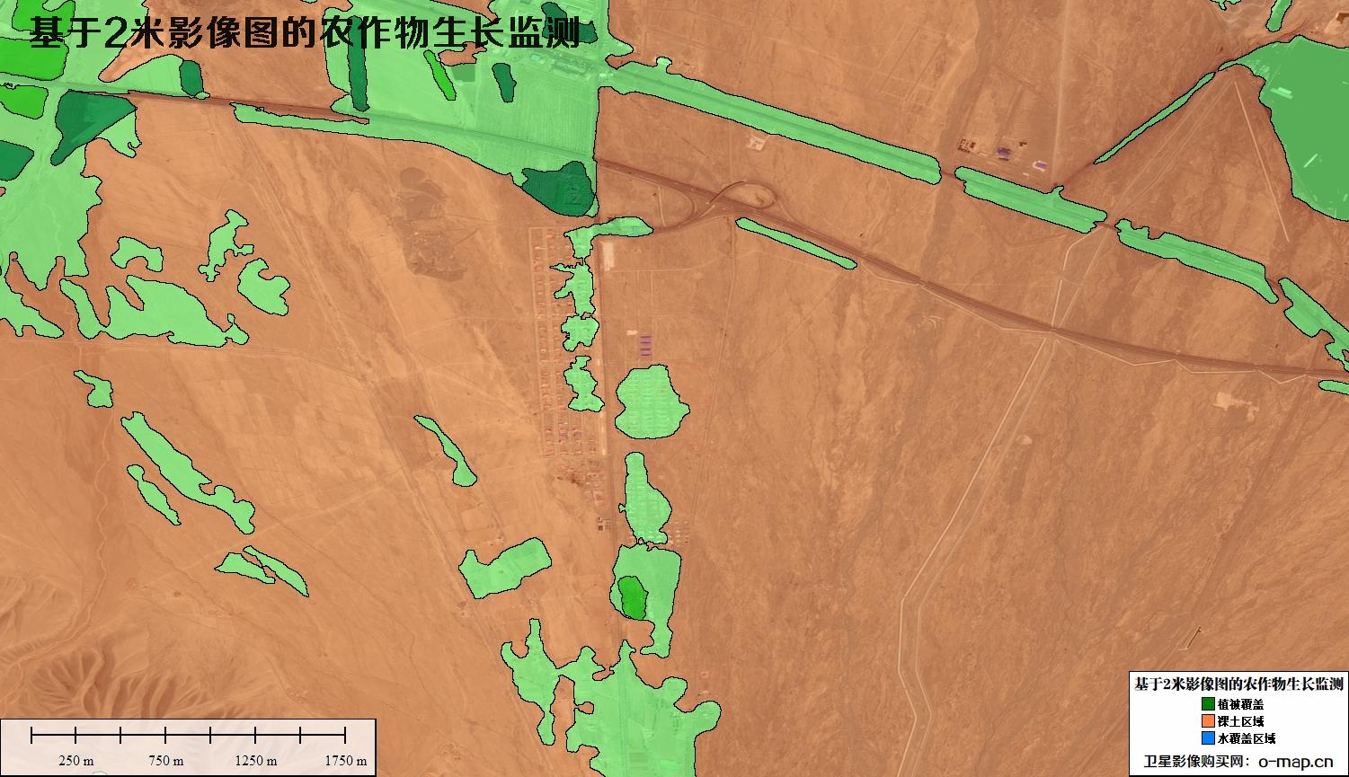 基于2米卫星影像图的农作物生长监测