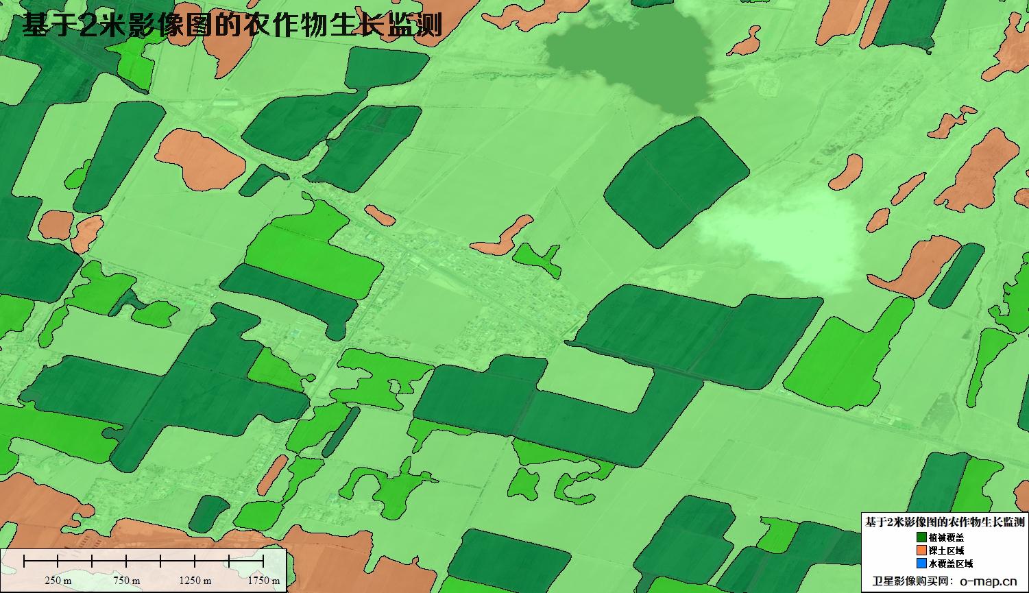 基于2米卫星影像图的农作物生长监测