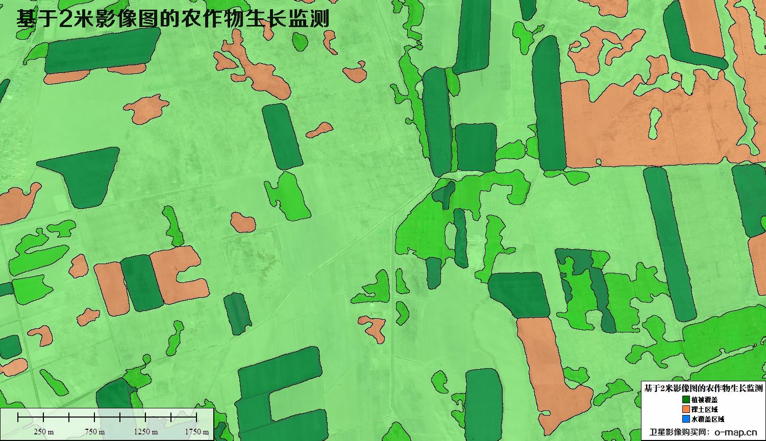 基于2米卫星影像图的农作物生长监测