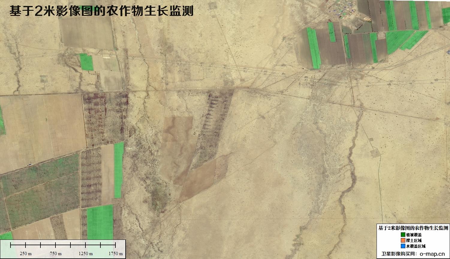 基于2米卫星影像图的农作物生长监测