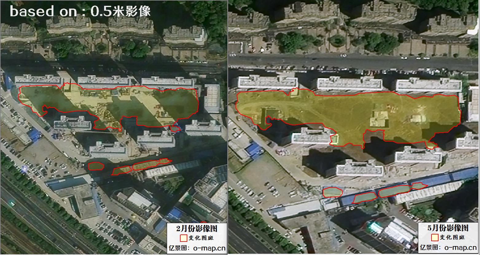 江苏省无锡市2023年卫星影像变化自动对比识别图斑