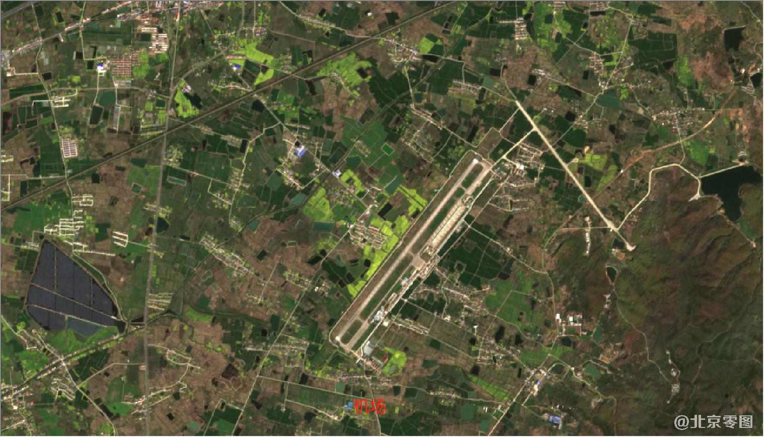 安徽省2021年最新卫星图-机场