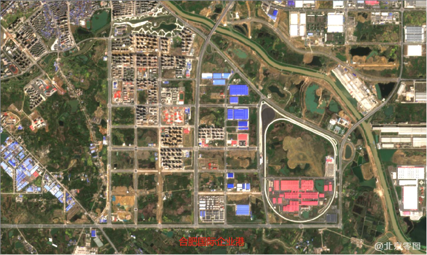 安徽省2021年最新卫星图-合肥国际企业港