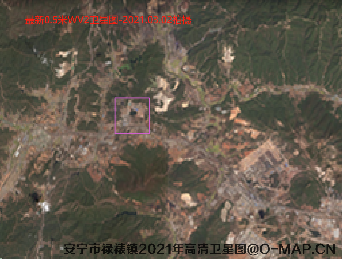 云南省昆明市安宁市禄脿镇2021安全生产卫星图