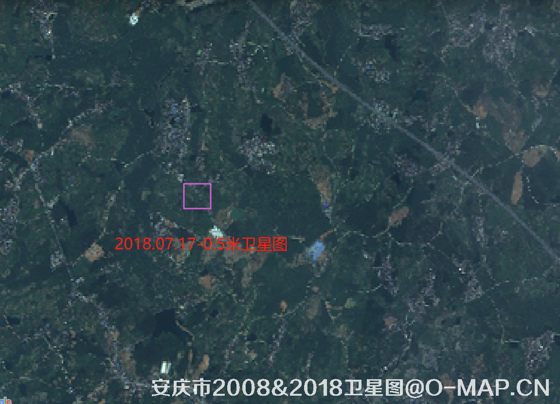 高景一号卫星2018年拍摄的安徽省安庆市0.5米卫星图