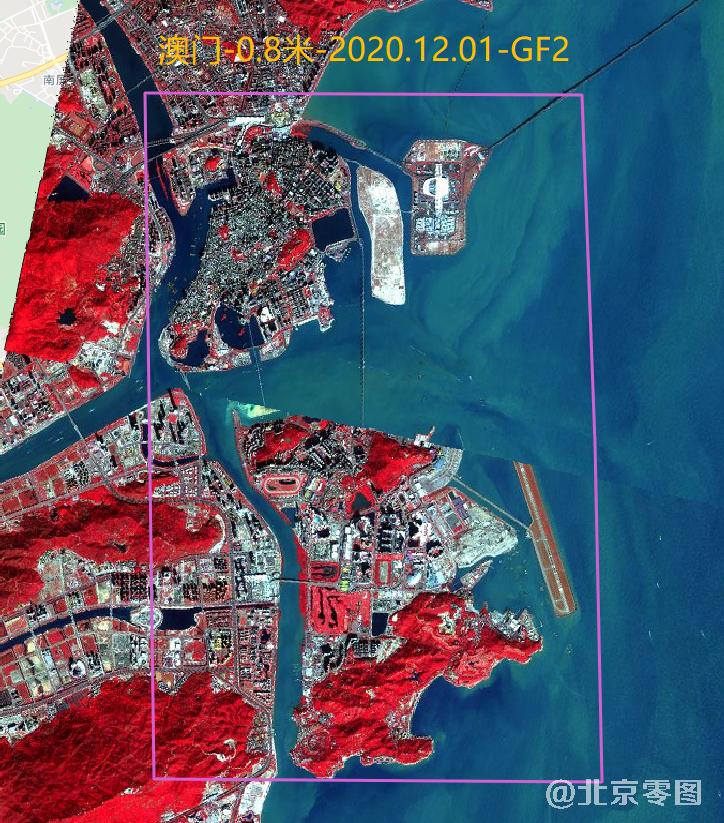 澳门最新0.8米卫星图查询结果