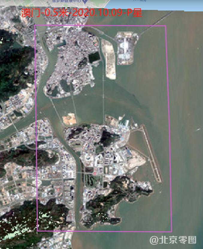 澳门最新0.5米卫星图查询结果