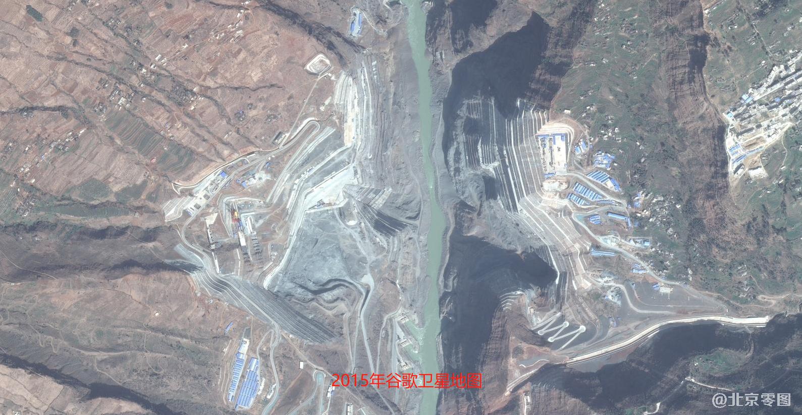 以下图2-图11是 白鹤滩水电站谷歌卫星地图高清图片,见证了白鹤滩