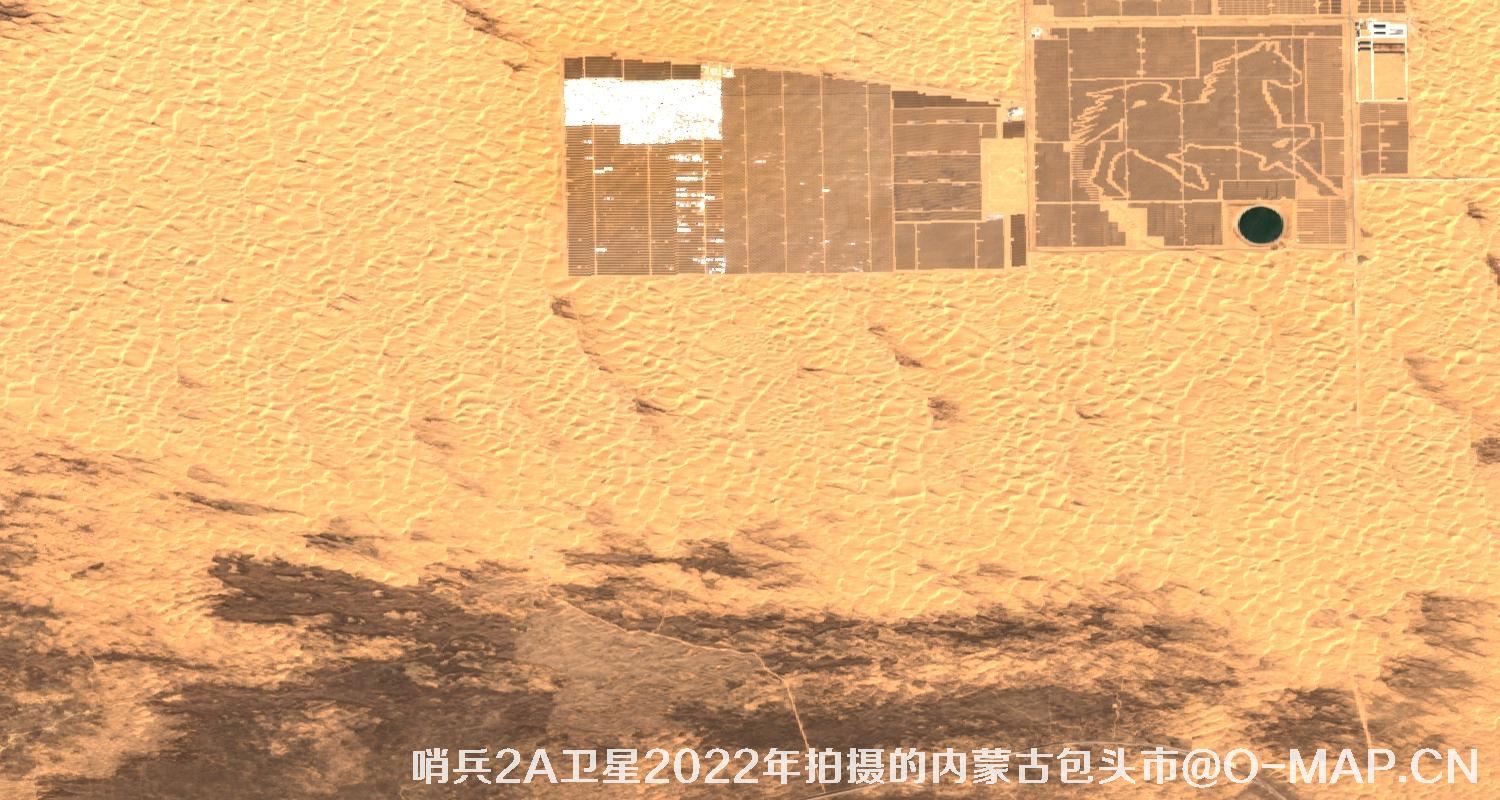 Sentinel2A卫星2022年4月份内蒙古包头市卫星图