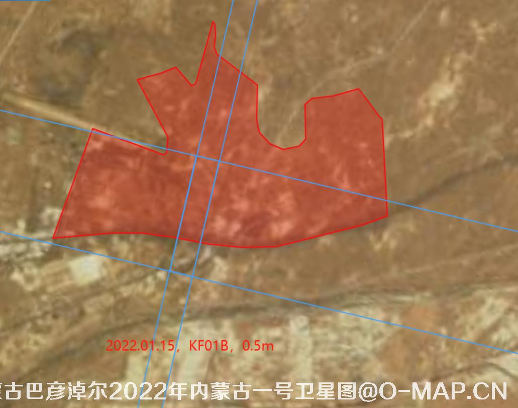 内蒙古自治区巴彦淖尔市2022年1月份吉林一号卫星图