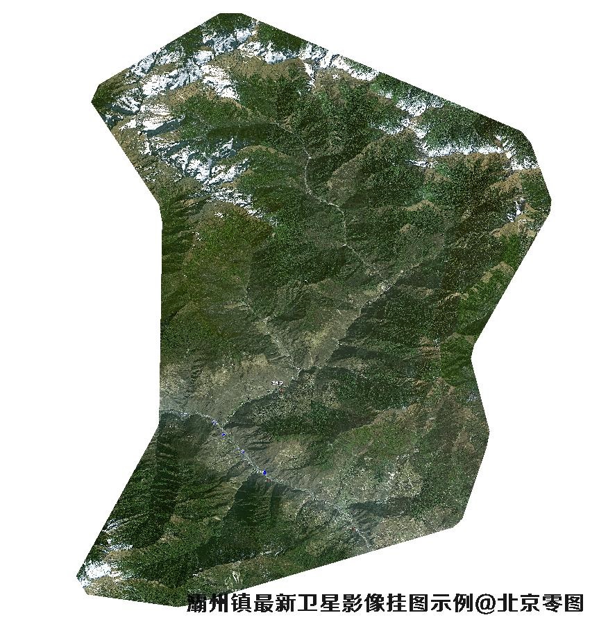 灞州镇最新卫星影像挂图示例