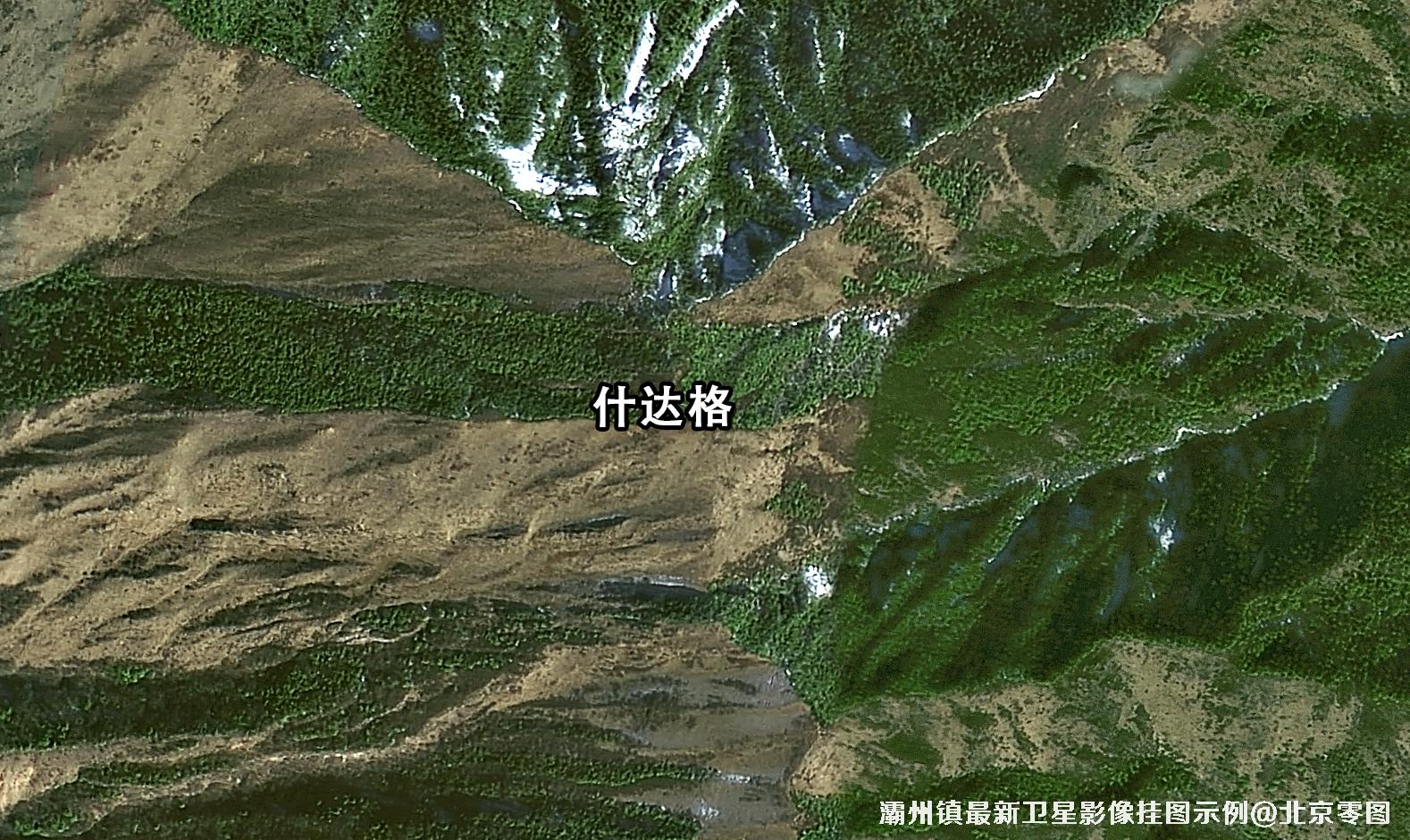 灞州镇最新卫星影像挂图示例