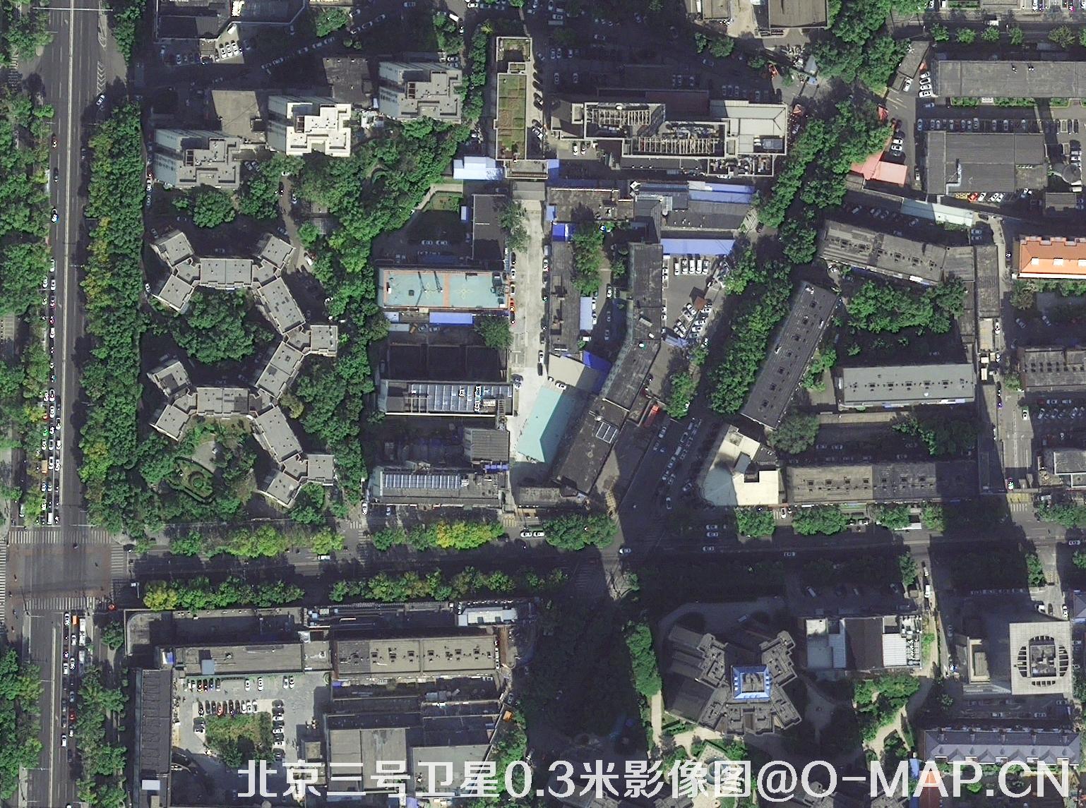北京三号卫星拍摄的0.3米卫星地图