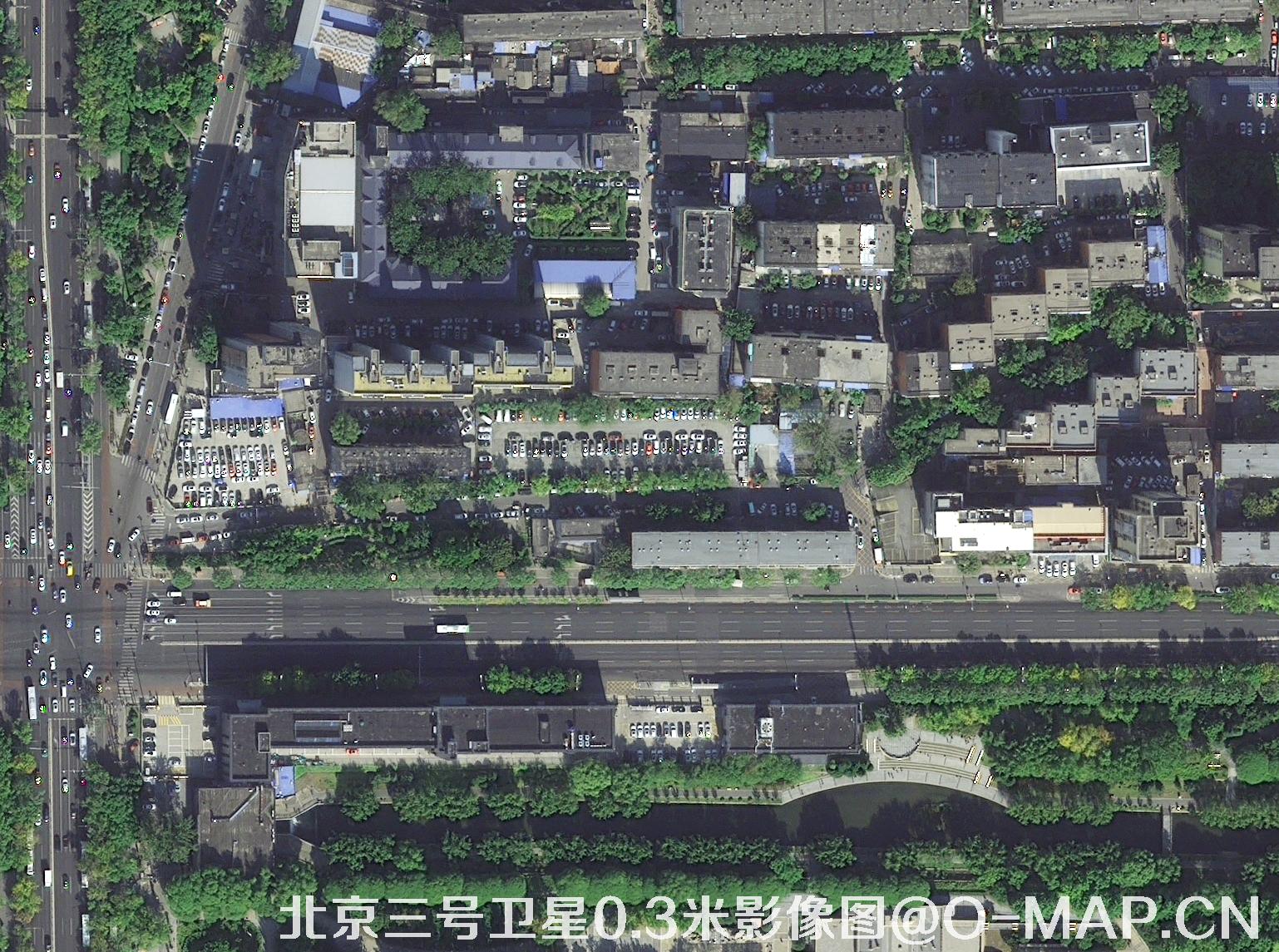 北京三号卫星拍摄的0.3米卫星地图