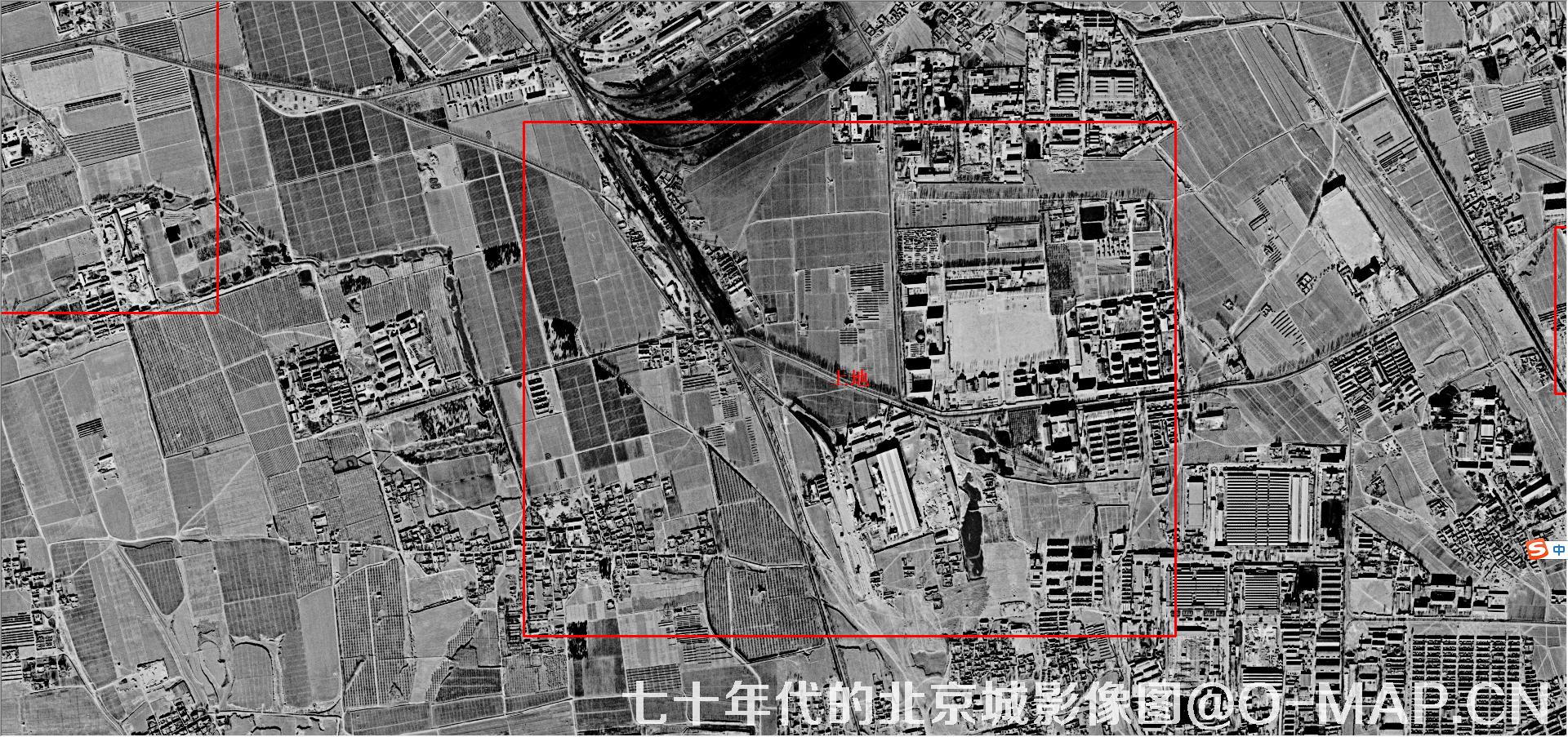 七十年代的北京市上地街区卫星历史影像图片