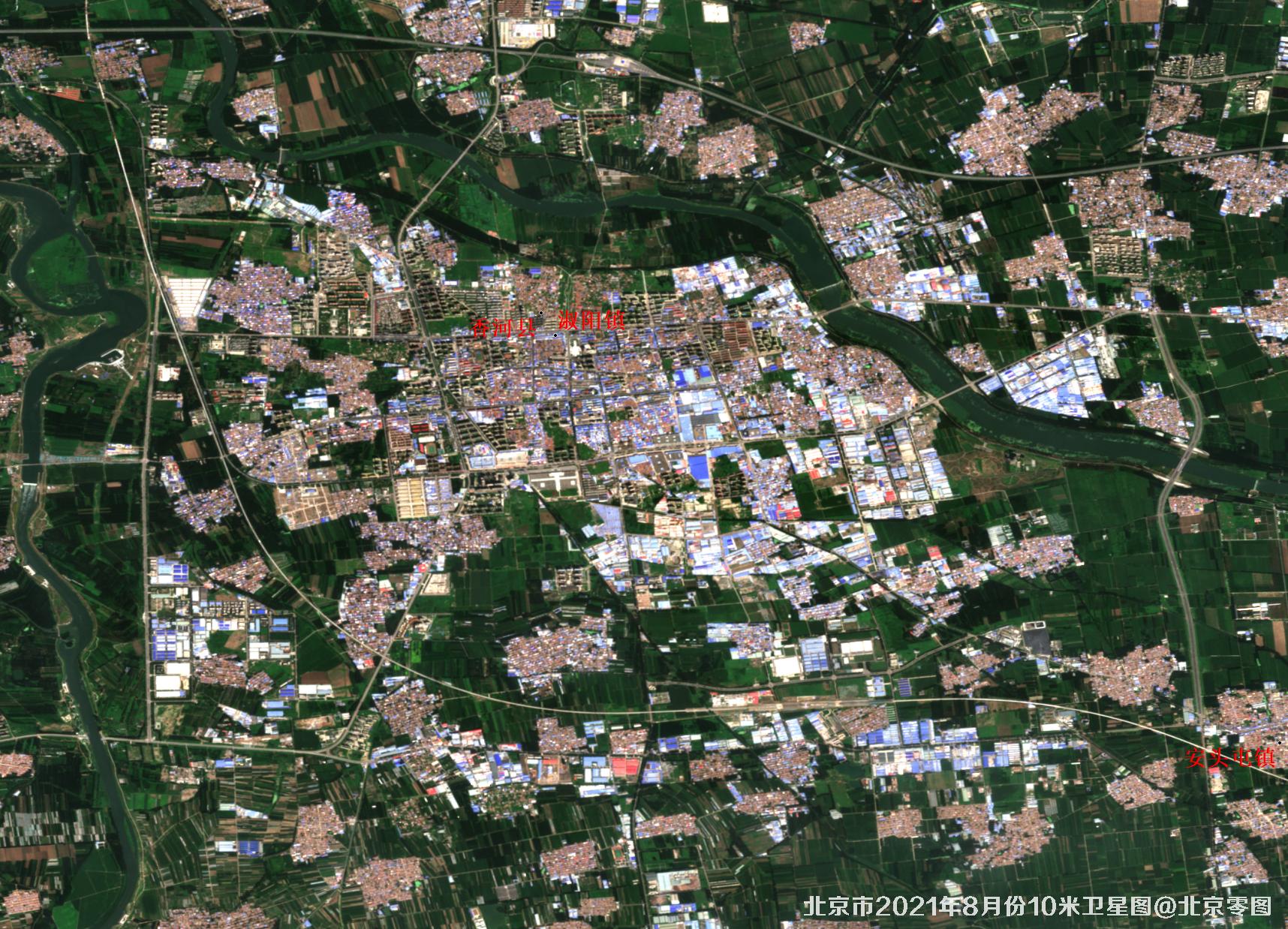 北京市2021年8月份10米卫星图