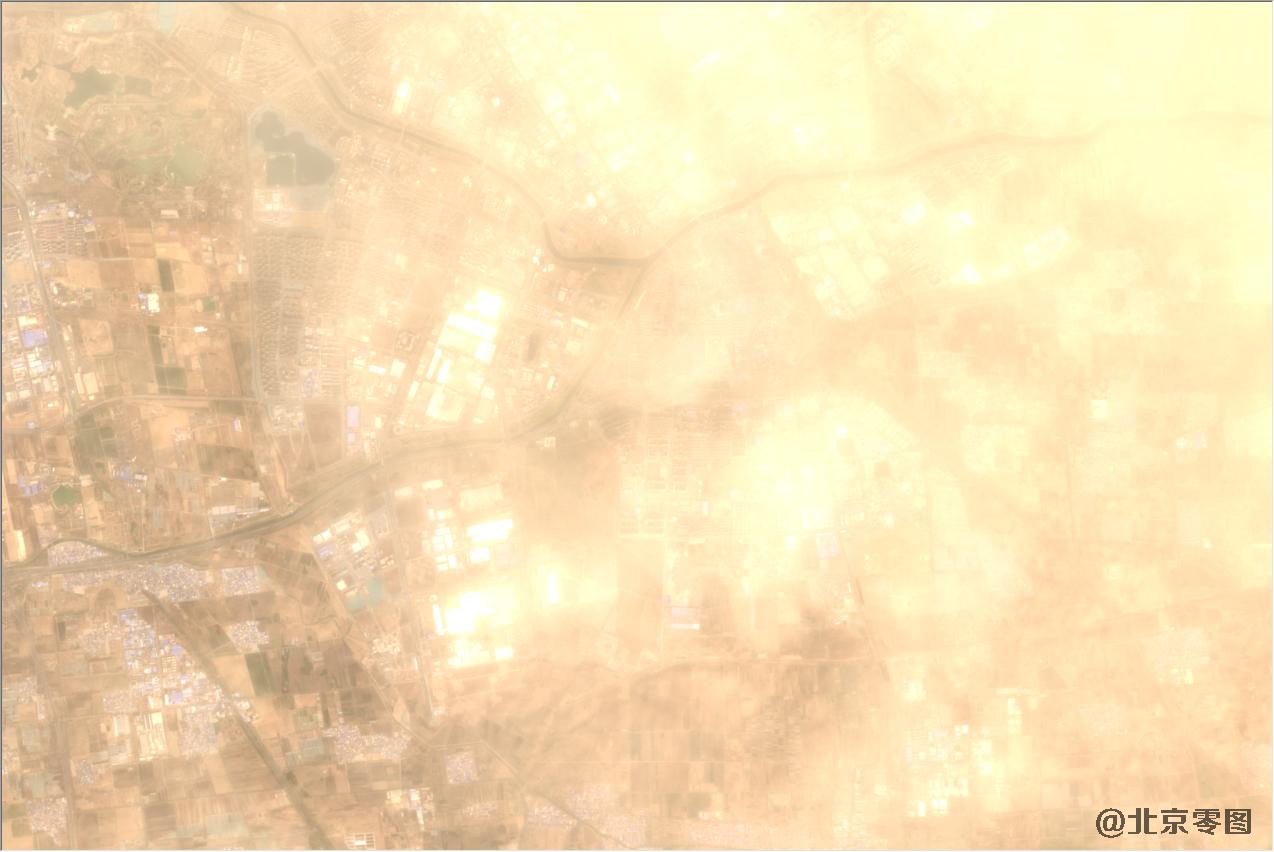 北京市3月28日特大沙尘暴卫星图