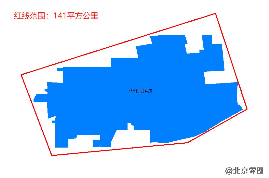 滨州市建成区卫星影像查询范围