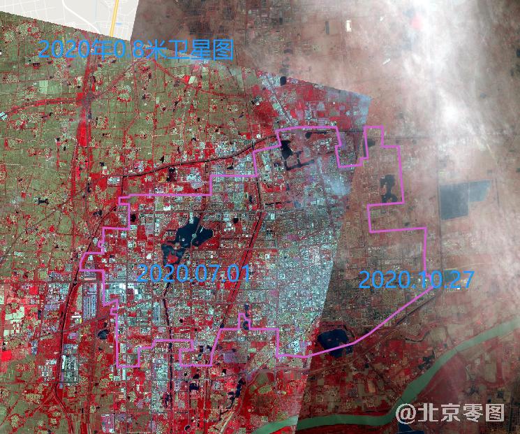 滨州市建成区卫星影像-2020年7月份