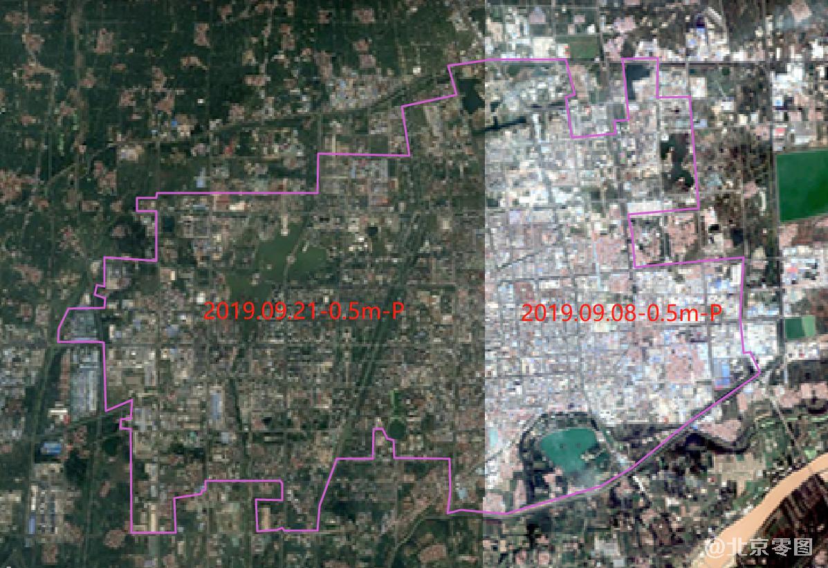 滨州市建成区卫星影像-2019年9月份