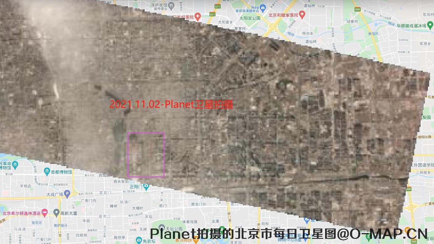 Planet卫星2021.12.02拍摄的北京市卫星图