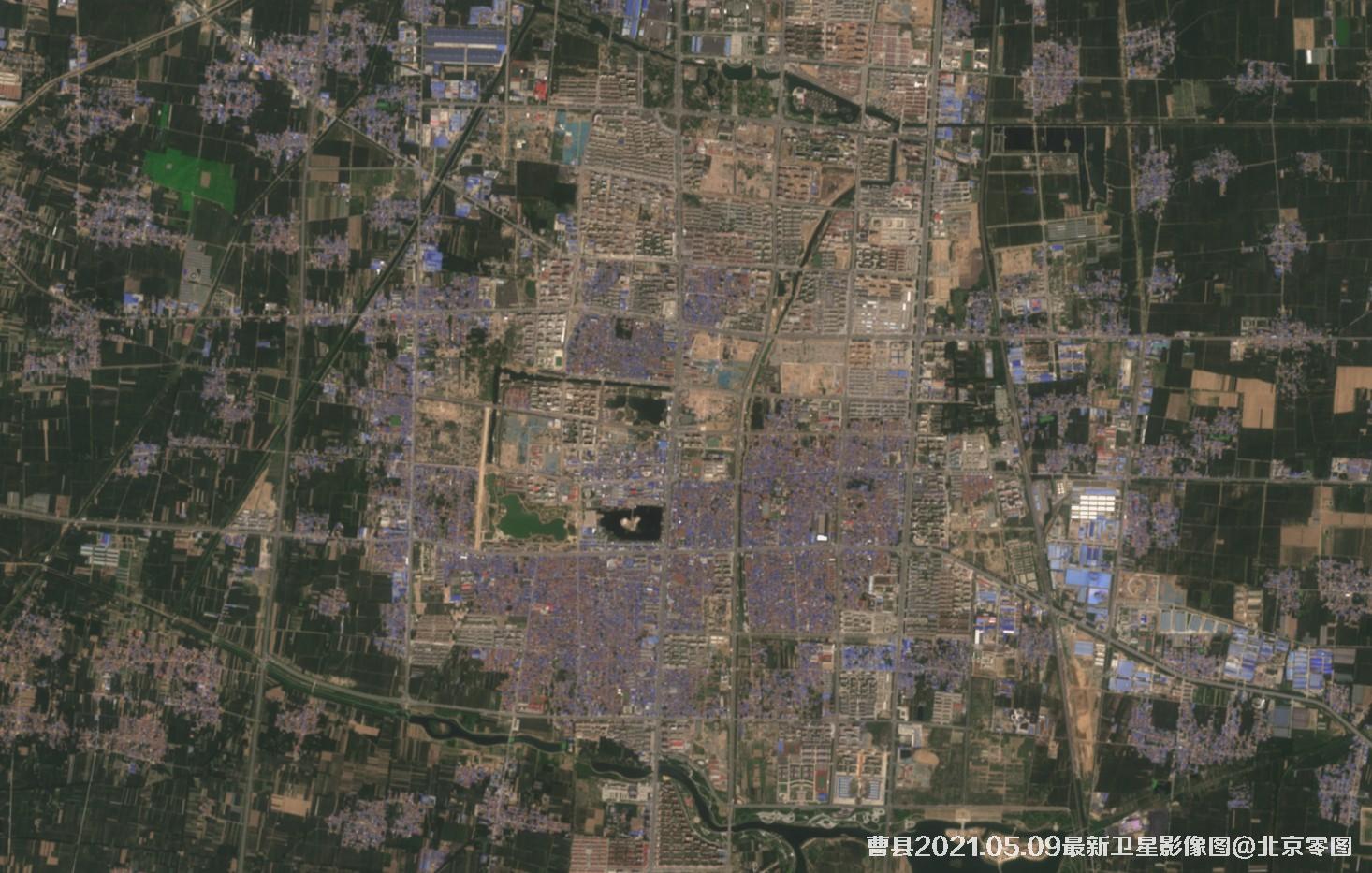 曹县2021年最新卫星图