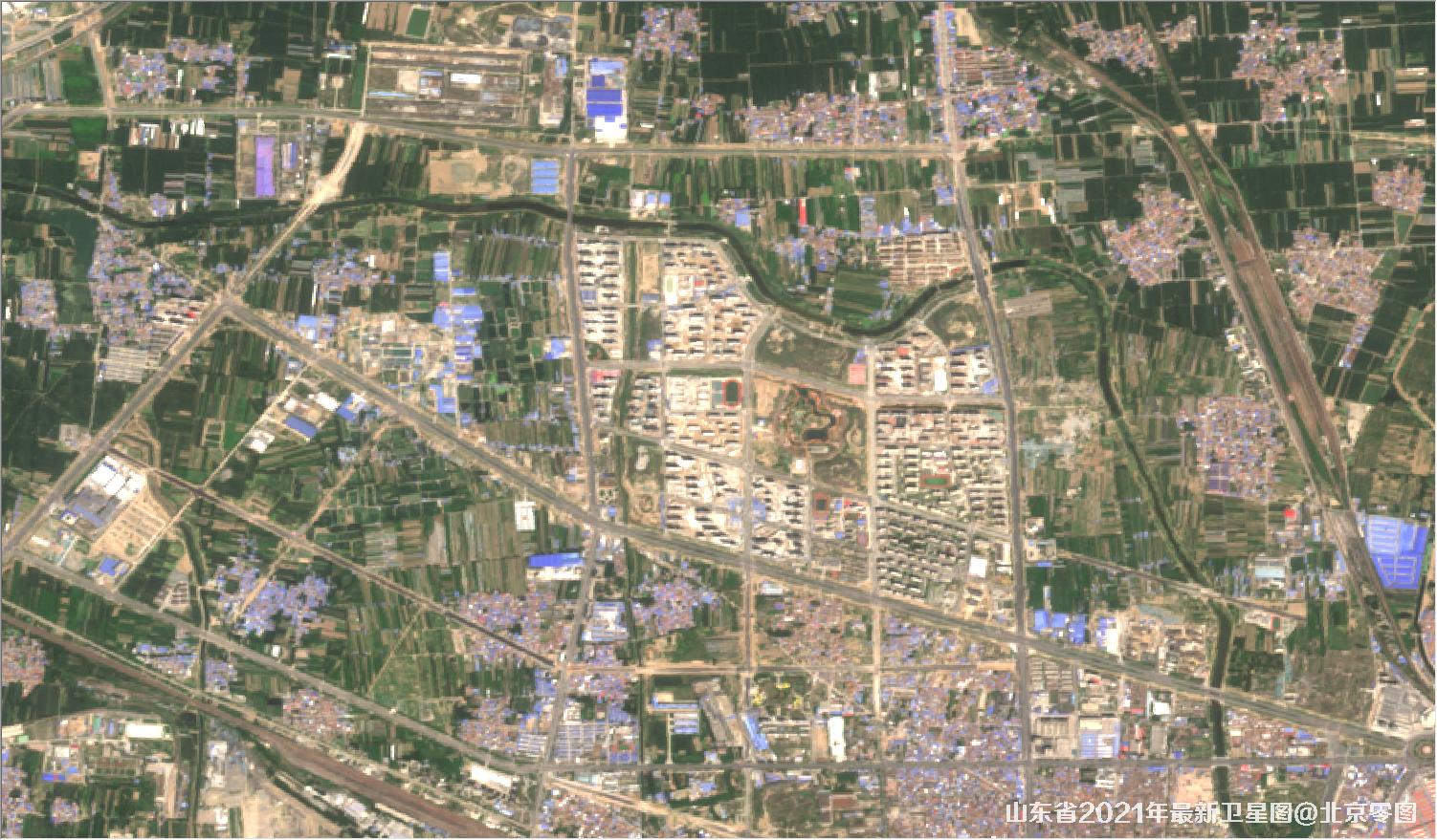山东省2021年最新卫星图