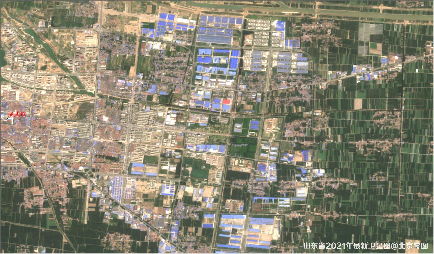 曹县2021年最新卫星图-山东省2021年最新卫星影像图