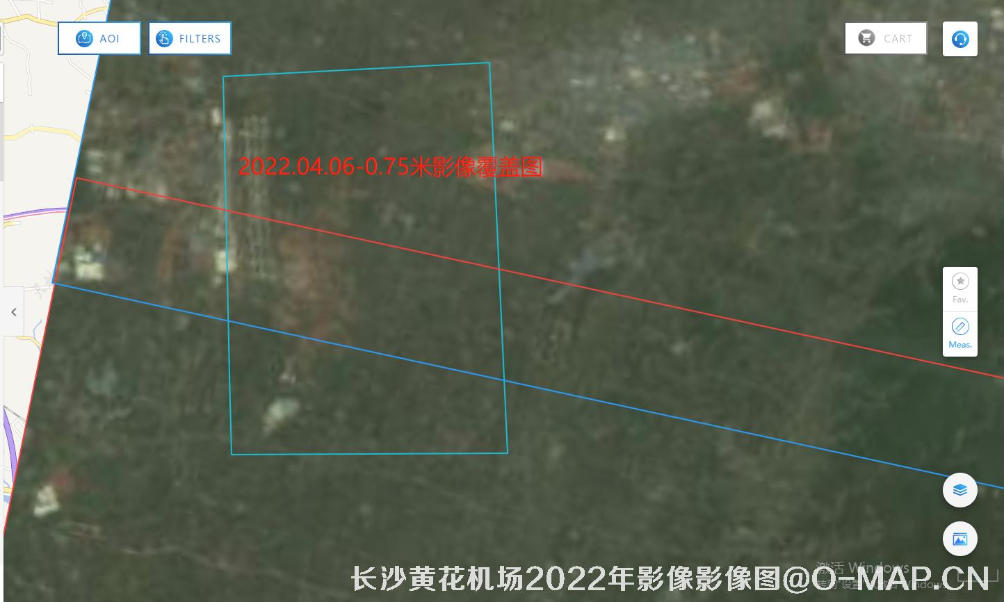 湖南省长沙黄花机场2022年最新卫星影像图