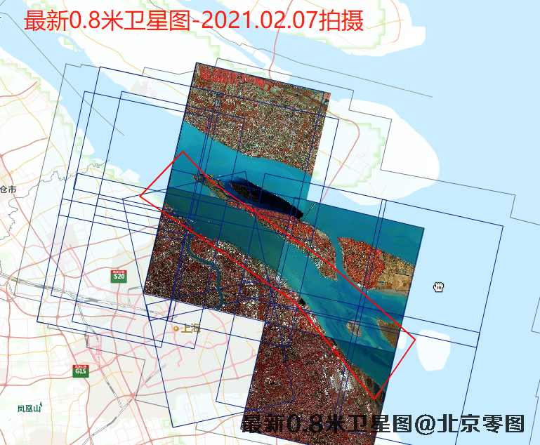 上海长兴岛最新卫星图查询结果