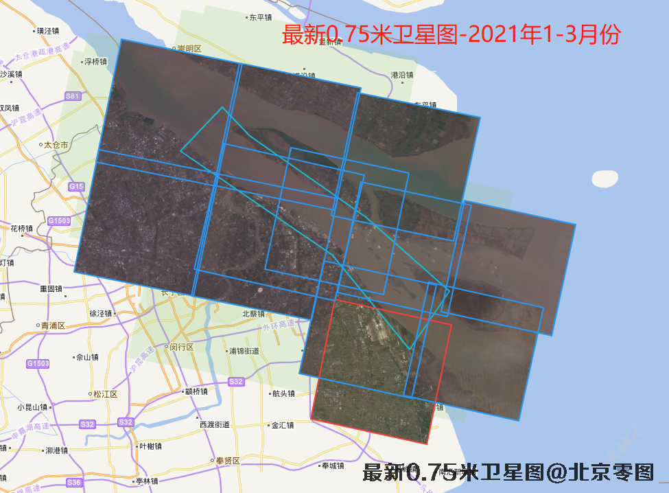 上海长兴岛最新卫星图查询结果