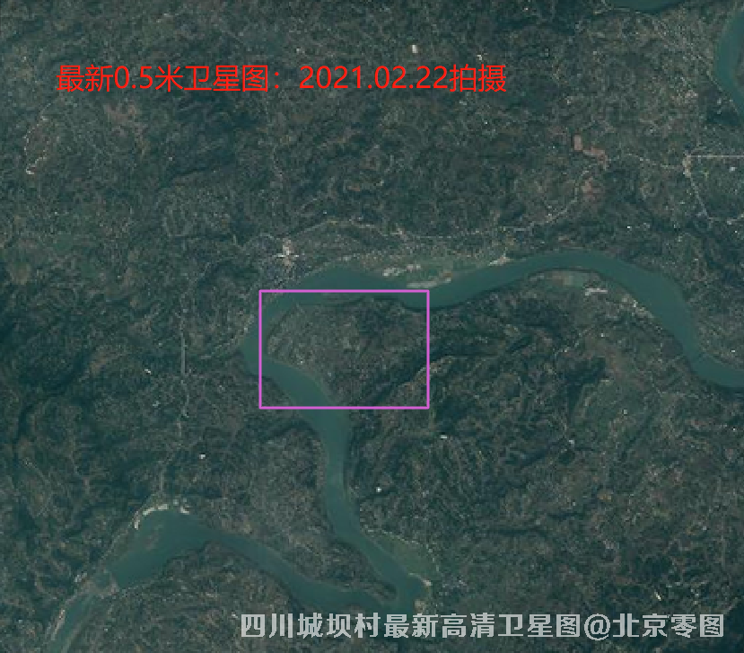 四川渠县城坝村最新高清卫星图