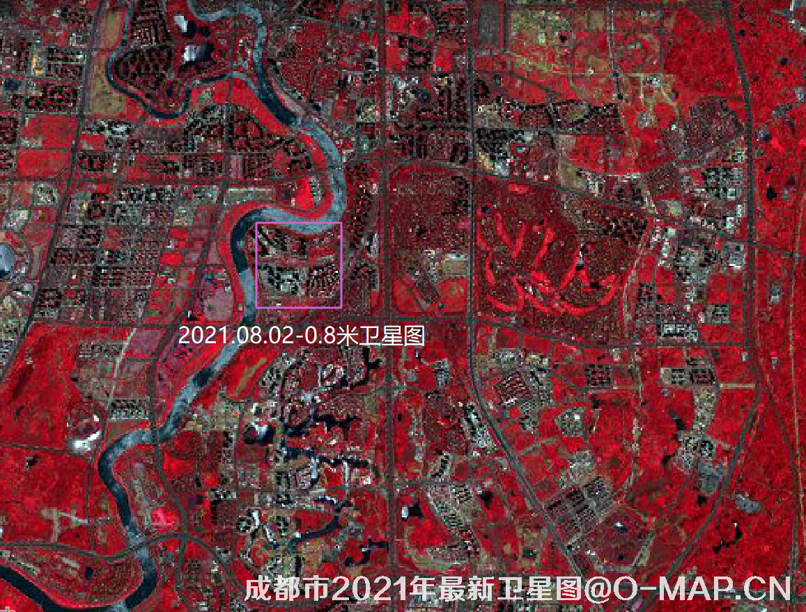 成都市2021年最新卫星影像图